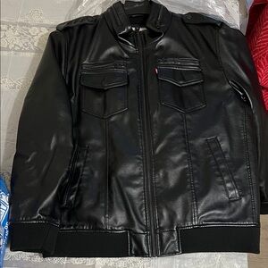 Scott Men's Sleek Black Bomber Jacket